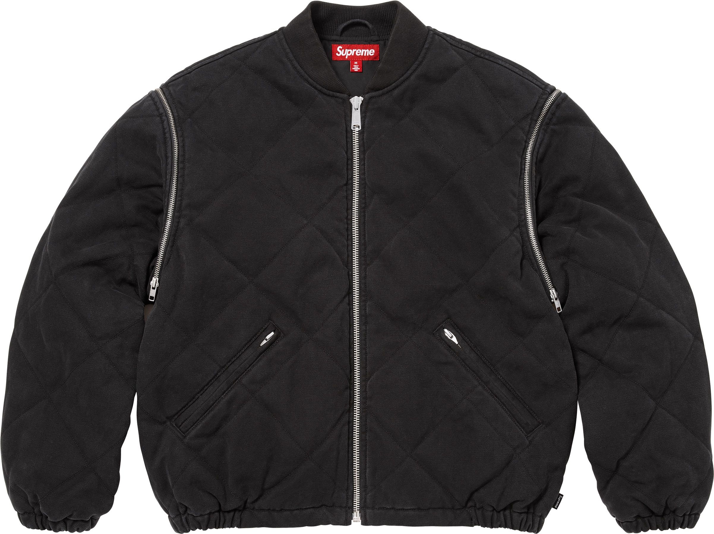 Zip-Off Sleeve Quilted Bomber Jacket view 22
